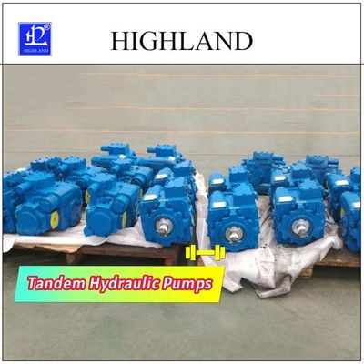 दबाव और प्रवाह नियंत्रण के साथ 2500r/मिनट रेटेड स्पीड टेंडेम हाइड्रोलिक पंप 110cc/R+110cc/R