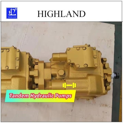 औद्योगिक उपयोग के लिए स्वैश प्लेट संरचना डिजाइन के साथ टेंडेम हाइड्रोलिक पंप