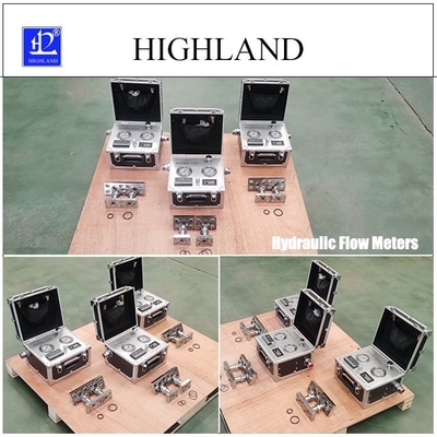 हाइलैंड डेटा डिस्प्ले हाइड्रोलिक फ्लोमीटर सीमेंट मिक्सर के लिए अधिकतम दबाव 420 बार