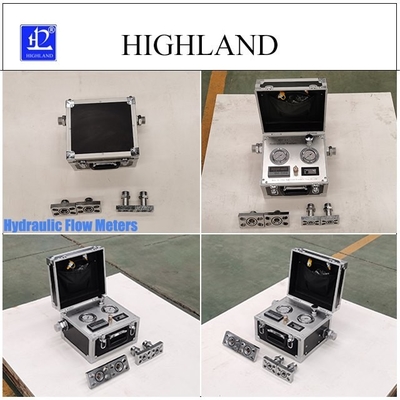 हाइलैंड डेटा डिस्प्ले हाइड्रोलिक फ्लोमीटर सीमेंट मिक्सर के लिए अधिकतम दबाव 420 बार