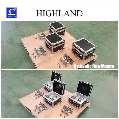 हाइलैंड सीमेंट मिक्सर हाइड्रोलिक फ्लोमीटर डेटा डिस्प्ले 400L/मिनट प्रवाह दर परीक्षण